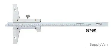 Mitutoyo Vernier Depth Caliper, 527-202, Range 0-200MM