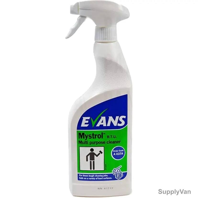 Evans Mystrol Concentrated All Purpose Cleaner, Lemon, 750ML, 6 Pcs/Pack