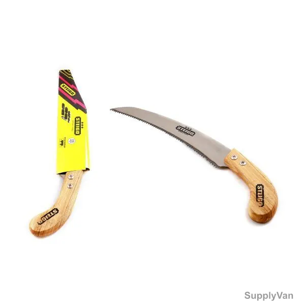 Steigo Pruning Hand Saw, SH-GT-PS25, Silver and Brown