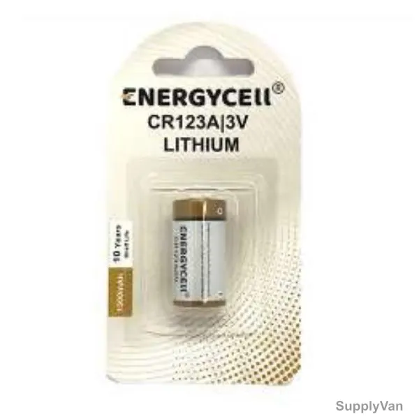 Energycell Lithium Battery, CR123A, 3V, 1300mAh
