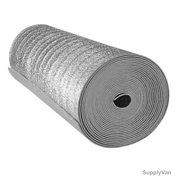 Aluminium Foam Roll, 2MM Thk, 1 Mtr Width x 50 Mtrs Length, Silver