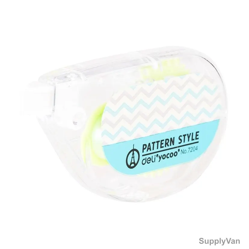 Deli Correction Tape, E7204, 5MM x 8 Mtrs, Green