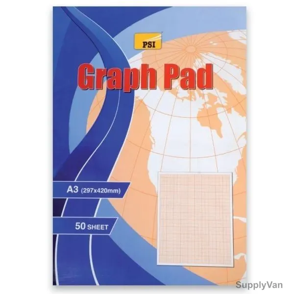 PSI Graph Pad, PSNBGPA350, A3, 50 Sheets, 297 x 420MM