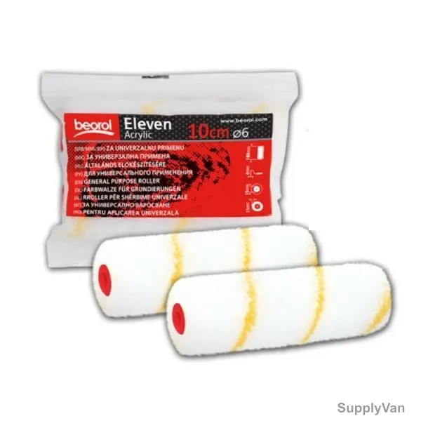 Beorol Paint Roller Cover, RELR10K2, Eleven, White and Yellow