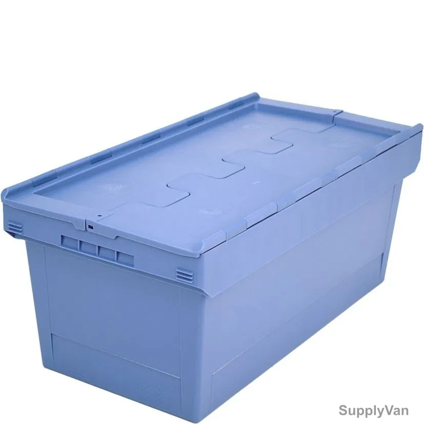 Bito Multipurpose Container With Attached Lid, MBD84321, Polypropylene, 76 Ltrs, 810 x 400MM, Light Blue