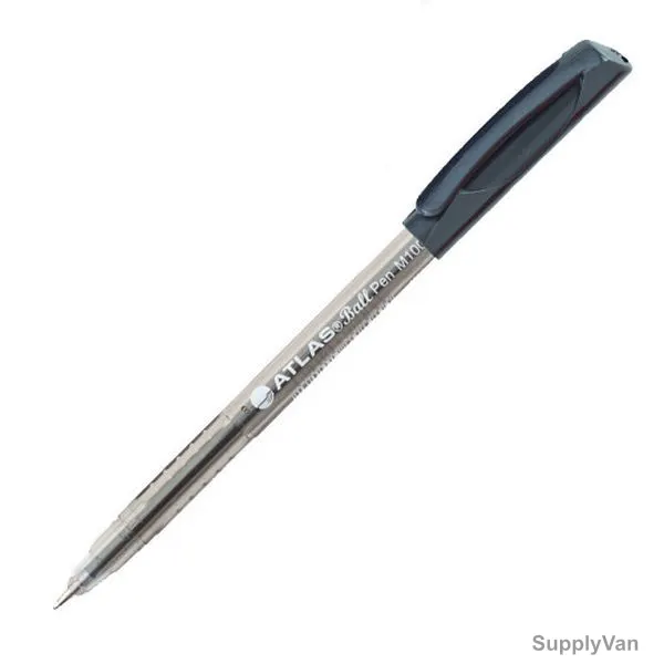 Atlas Ball Point Pen, AS-BPM100-BK-50P, 1.0MM Tip, Black, 50 Pcs/Pack