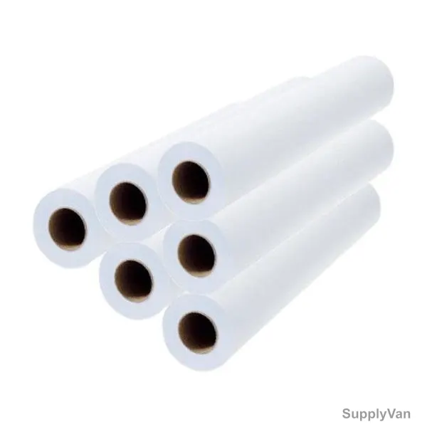 Xel-lent Plotter Roll, A1, 80 GSM, 2 Inch Core, 600MM Width x 50 Yards Length, White, 6 Rolls/Pack — image 1