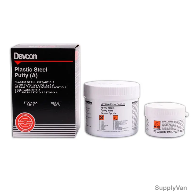 Devcon Plastic Steel A Epoxy Putty, 10112, 500GM, Grey