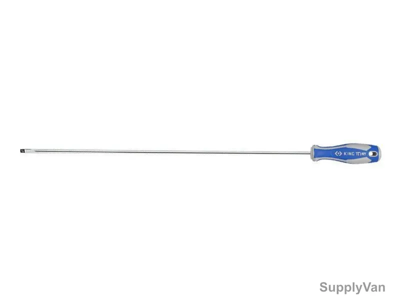 Kingtony Flat Screwdriver, 14220512, 0.8MM Tip Size x 300MM Blade Length
