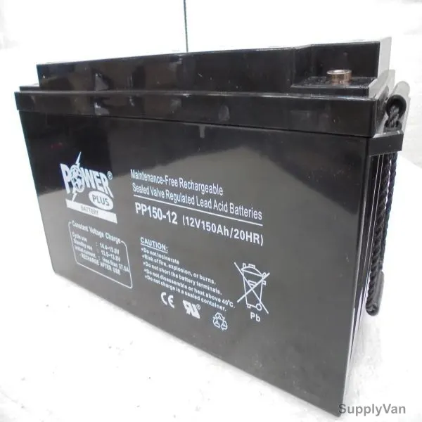 Powerplus Lead Acid Battery, PP150-12, 12V, 150Ah/20Hr