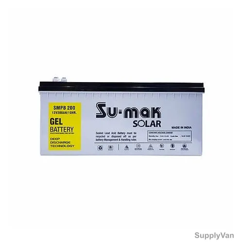 Su-Mak Solar Deep Cycle Gel Battery, SMPB-100, 12V, 100Ah, 10 Hrs