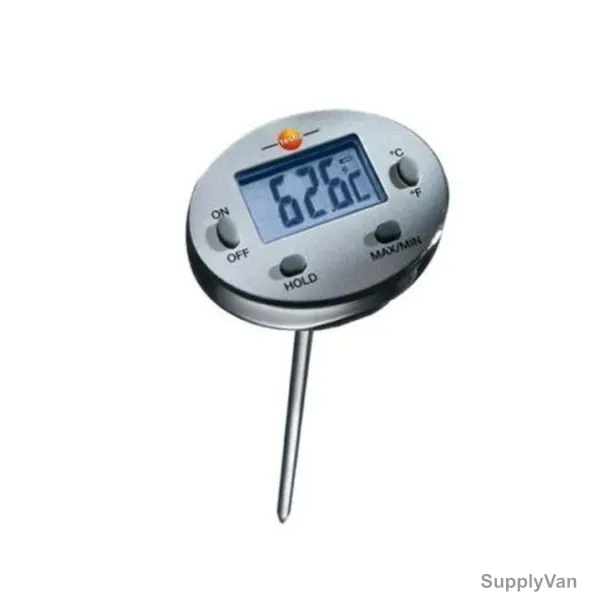 Testo Waterproof Mini Probe Thermometer,  -10 to 50 Deg.C