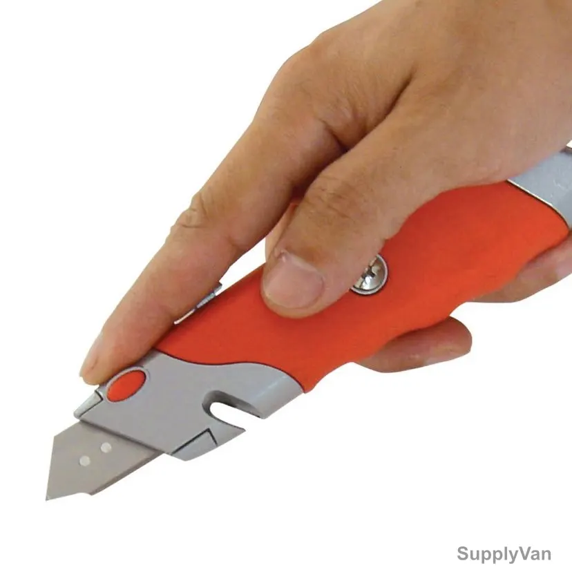 Beorol Utility Knife, SP5, Red and Silver