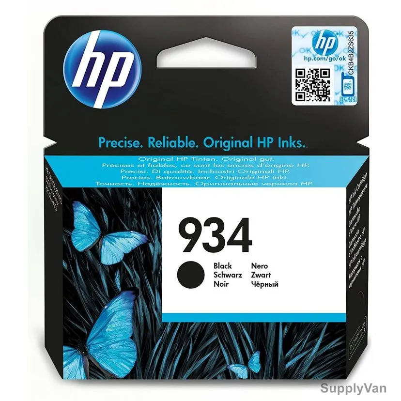 HP Original Ink Cartridge, C2P19AA, 934, Black