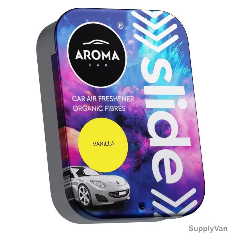 Aroma Home Slide Car Air Freshener, Vanilla, 30GM