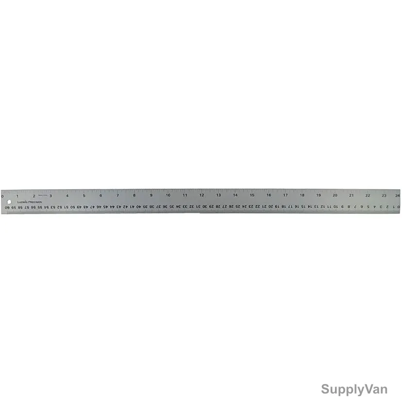 Straight Edge Ruler, Stainless Steel, 60CM, Silver