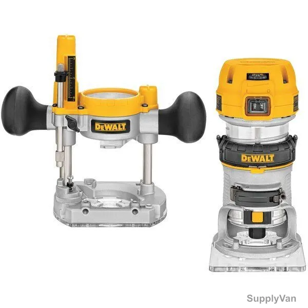 Dewalt Plunge and Fixed Base Router, D26204K-LX, 900W, 110V
