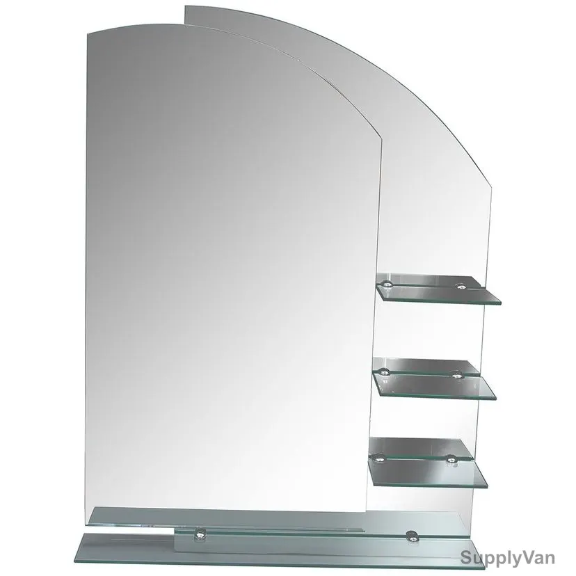 Argent Crystal Bathroom Mirror, YJ-165A, Arch
