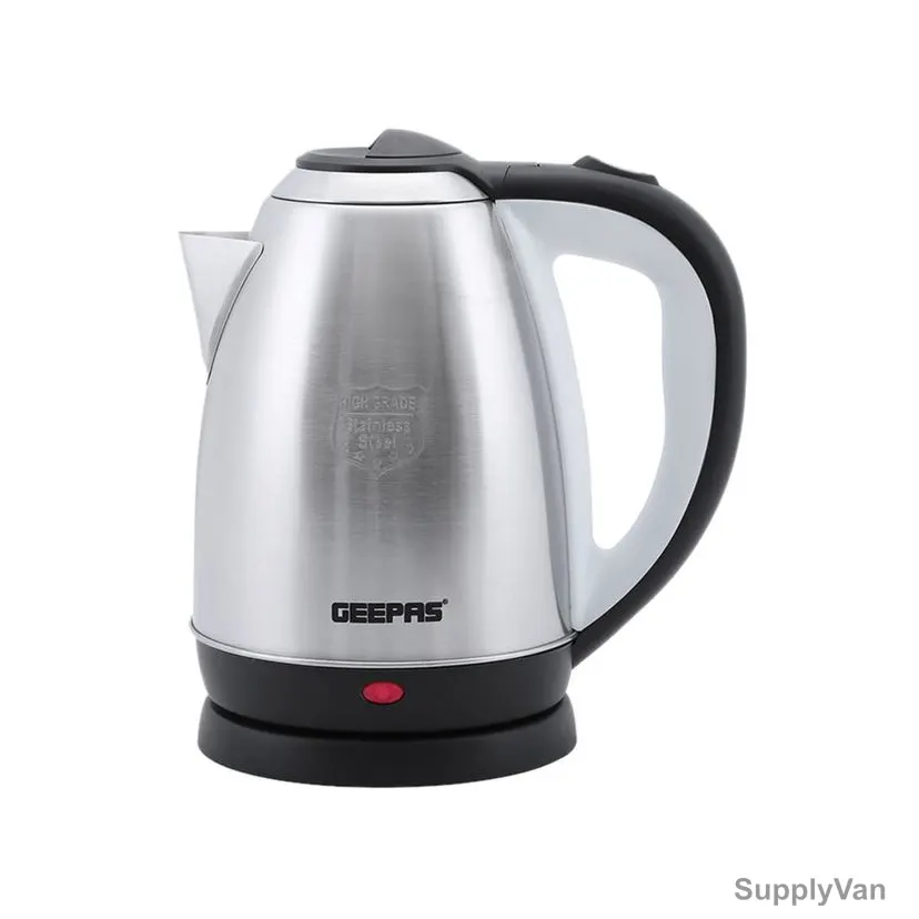 Geepas Electric Kettle, GK5466, Stainless Steel, 1500W, 1.8 Ltrs