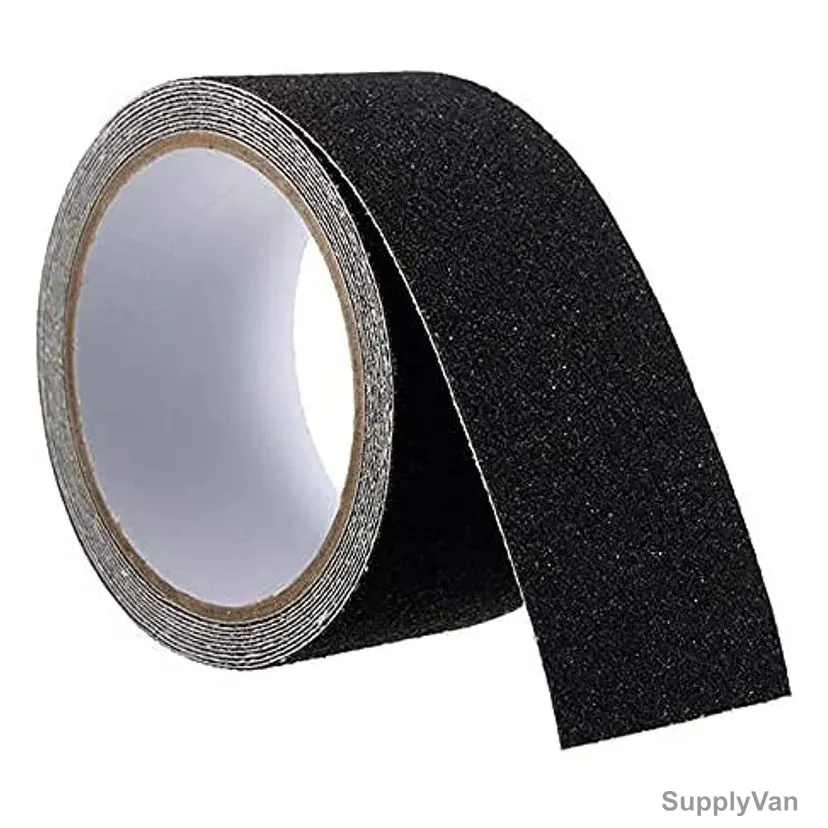 Newprous Anti-Slip Tape, PVC, 2 Inch Width x 16.5 Feet Length, Black — image 1