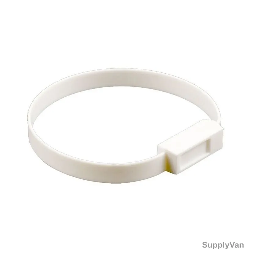 Loto-Lok Security Seal, PS-DHP-WH210, Polypropylene, 210MM, White, 50 Pcs/Pack