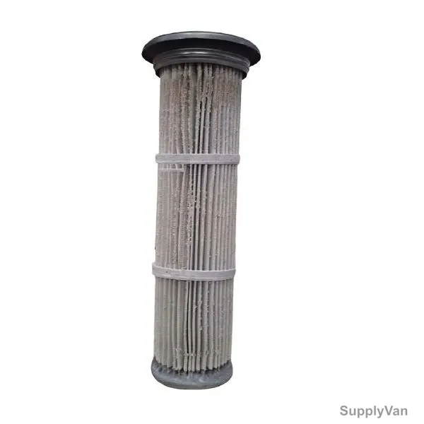 Snap Band Cylindrical Dust Cartridge, OPP-3261, 152 Flange, 45 Pleats, 620MM Length, Grey