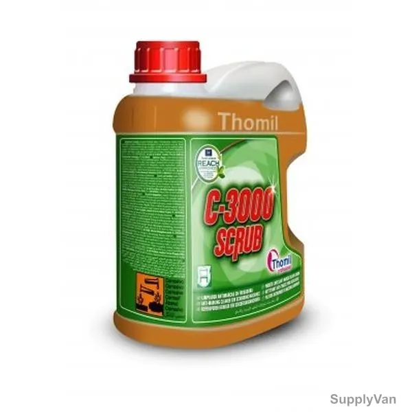 Thomil C-3000 Scrub Anti-Marking Cleaner for Scrubbing Machines, 4 Litre, Yellow