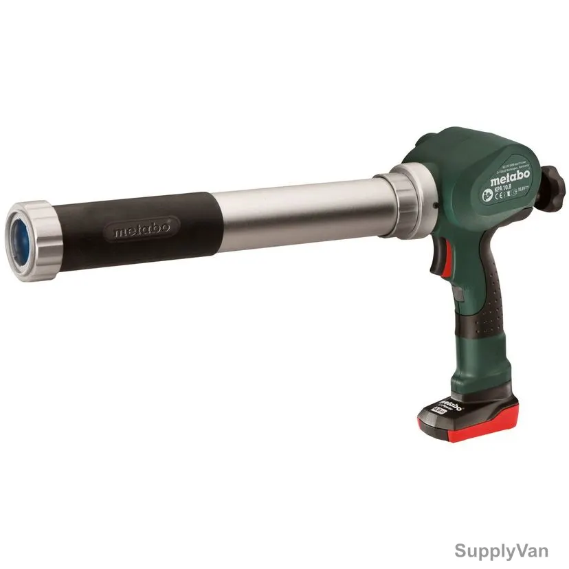Metabo Cordless Caulking Gun, KPA-10-8-600, 10.8V, 4Ah Battery, 600ML