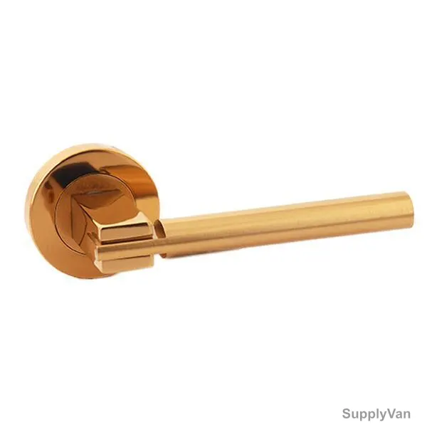 Doganlar Door Handle, Alfa, Zinc, Gold Plated