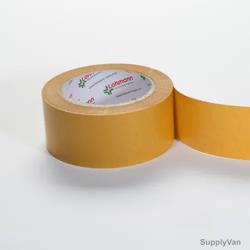 Lohmann Double Sided Tissue Tape, 810, DuploCOLL, 6MM x 50 Mtrs, Yellow