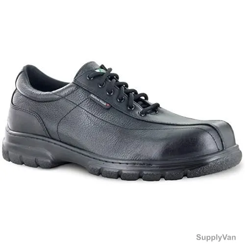 Mellow Walk Safety Shoes, QUENTIN-570049, Leather, Size39, Black — image 1