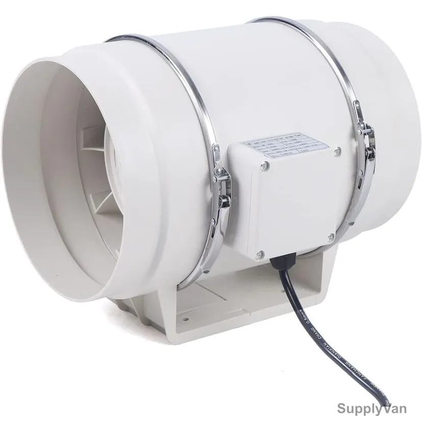Cavil Incline Duct Exhaust Fan, C-ICF8-UTH, 220W, 8 Inch Dia, White — image 1