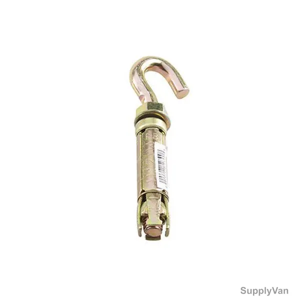 Mkats Fix Hook Rawl Bolt, Metal, M12, Gold