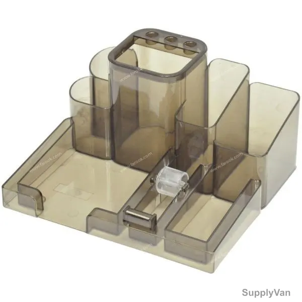 FIS Desk Organizer, FSOR107, 210 x 184 x 108MM, Smoky