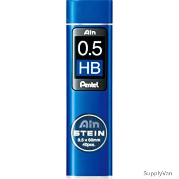 Pentel Ain-Stein Pencil Lead, PE-C275-HB, 0.5MM, 12 Pcs/Pack