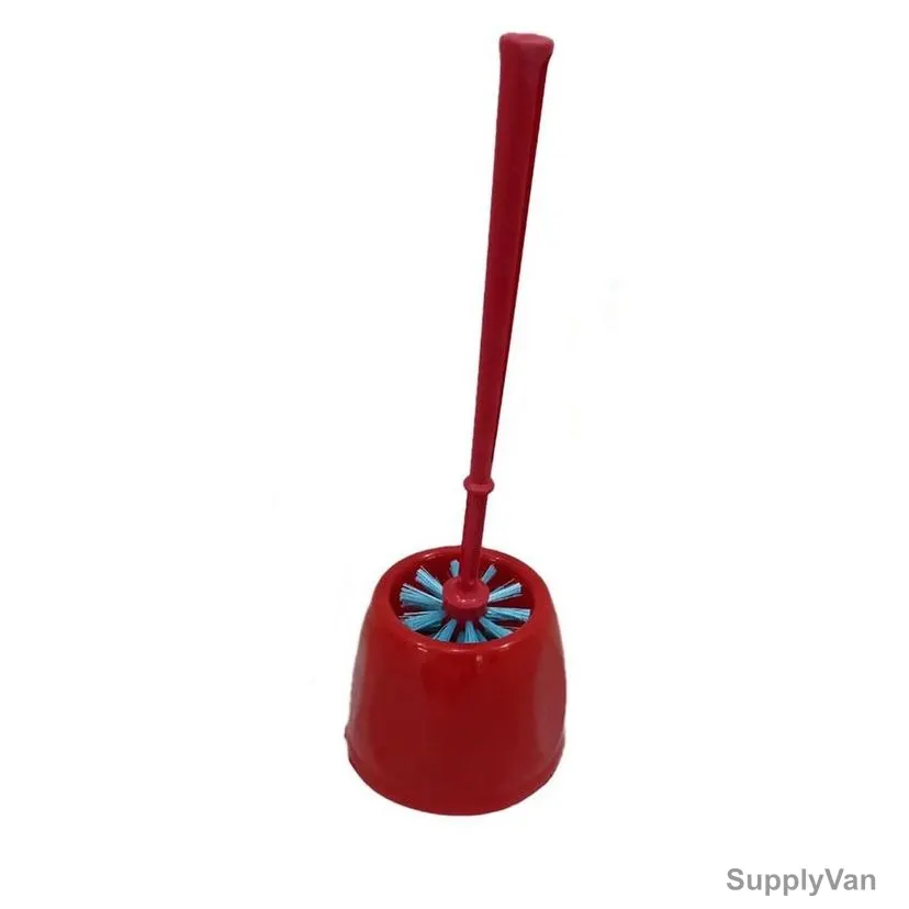 Akc Toilet Brush Set, TB04R, Plastic, Red
