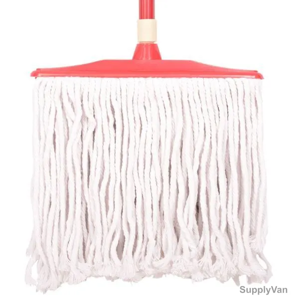 Moonlight Cotton Mop With Handle, 53268, Red