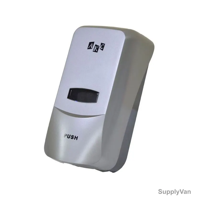 Akc Hand Soap and Sanitizer Dispenser, SD34, Plastic, 1 Ltr, Silver Coated