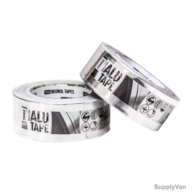 Beorol Aluminium Tape, AT50, 50 x 50 Mtrs, Silver — image 1