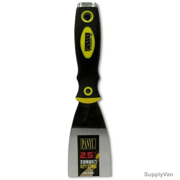 Panyi Putty Scraper, SHGT-2-PSCR-25-63, Black and Yellow