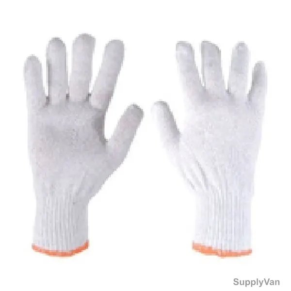 Knitted Gloves, MTI, Free Size, Natural White, PK12