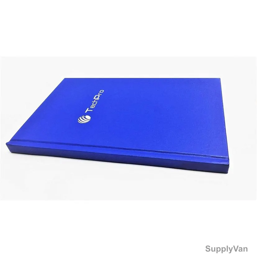 Techpro Book Register, 2QR, A4, 96 Pages, Blue