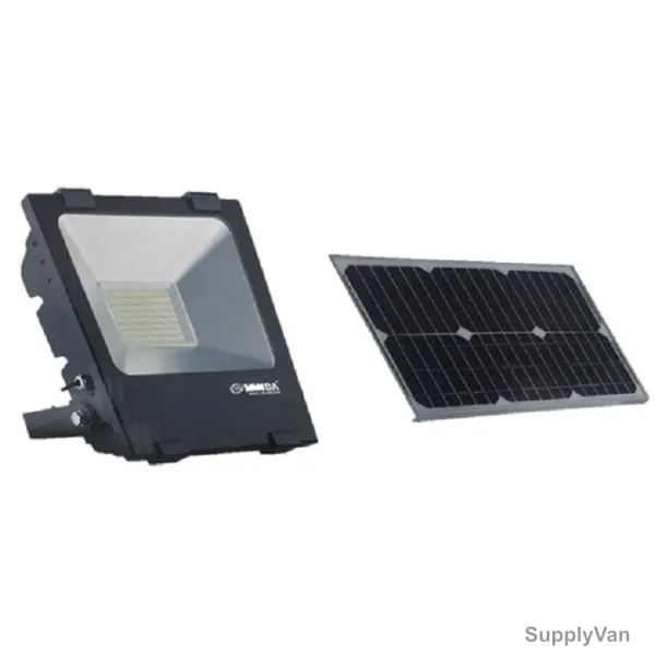 Minda Solar Rechargeable Flood Light, SFLR404-S50, 50W