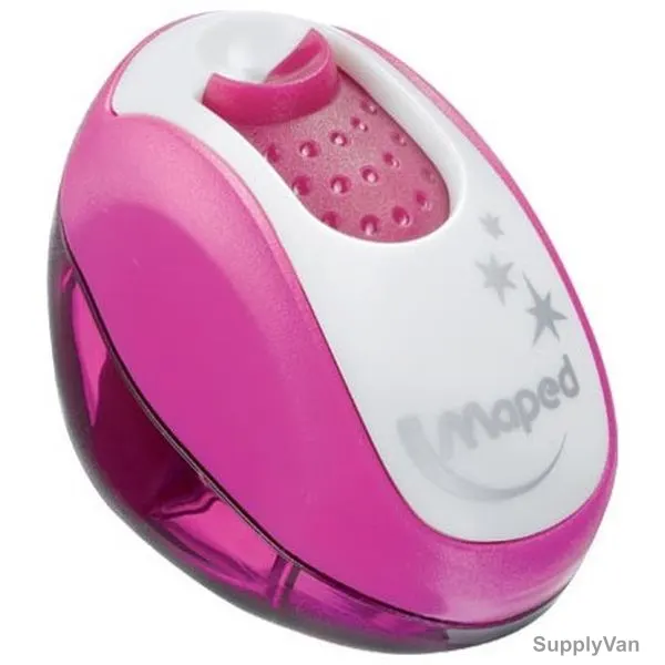 Maped Clean Pencil Sharpener, MD-030110, 1 Hole, Pink