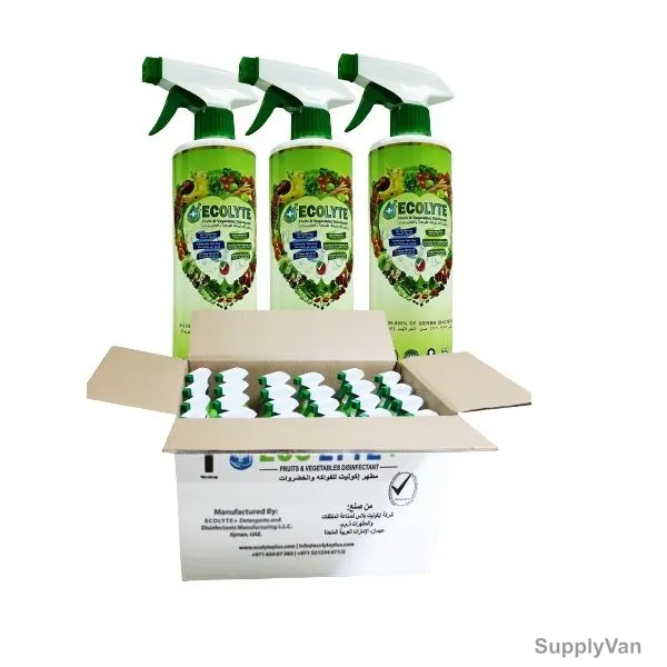 Ecolyte Plus 100% Natural Fruits and Vegetables Disinfectant, 500ML, 24 Pcs/Carton — image 1