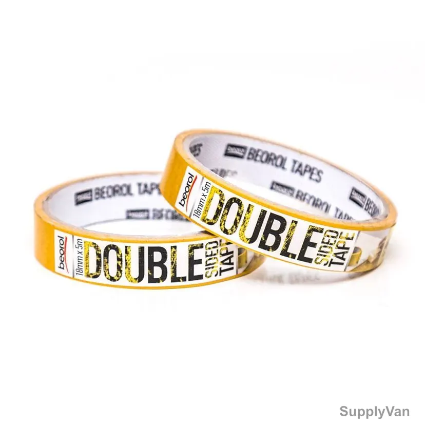 Beorol Double Sided Adhesive Tape, DT18x5, 18MM x 5 Mtrs