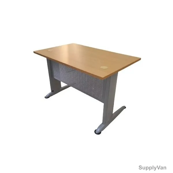 Avon Office Table With L-Shape Leg, Wood/Steel, 140CM Height