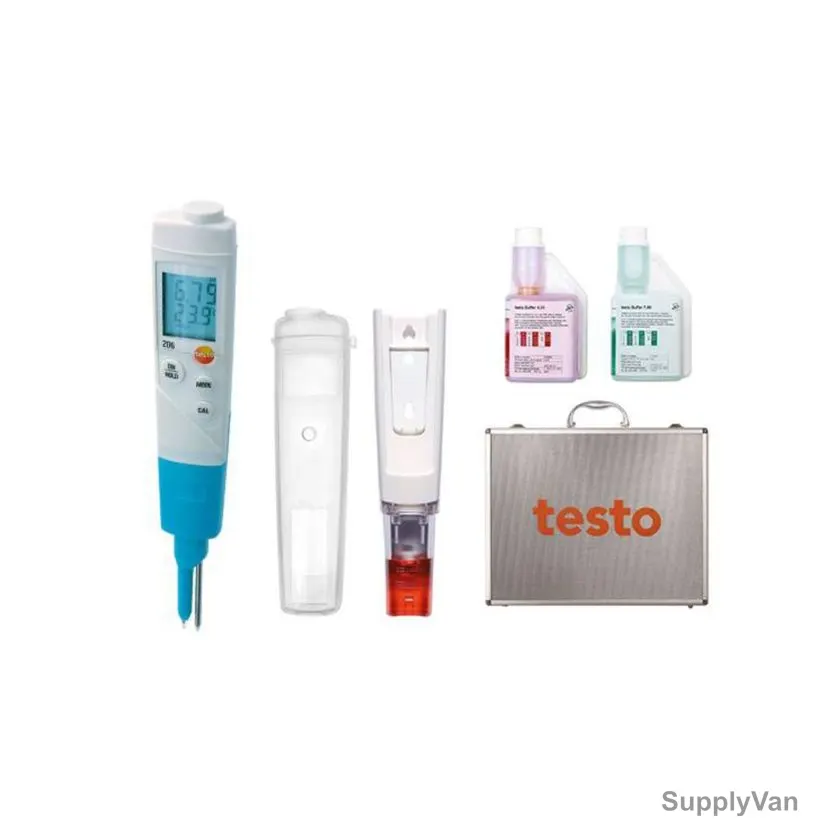 Testo Starter Kit, 206-pH2-Kit, 0 to 14 pH, 8 Pcs/Kit — image 1