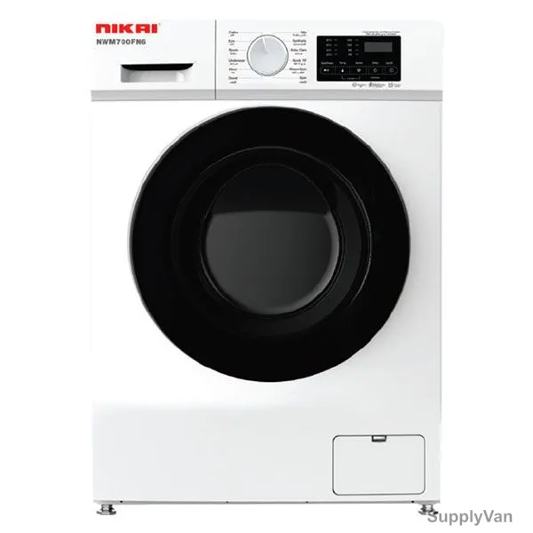 Nikai Front Loading Washing Machine, NWM700FN6, Premium Series, Fully Automatic, 7 Kg, White — image 1