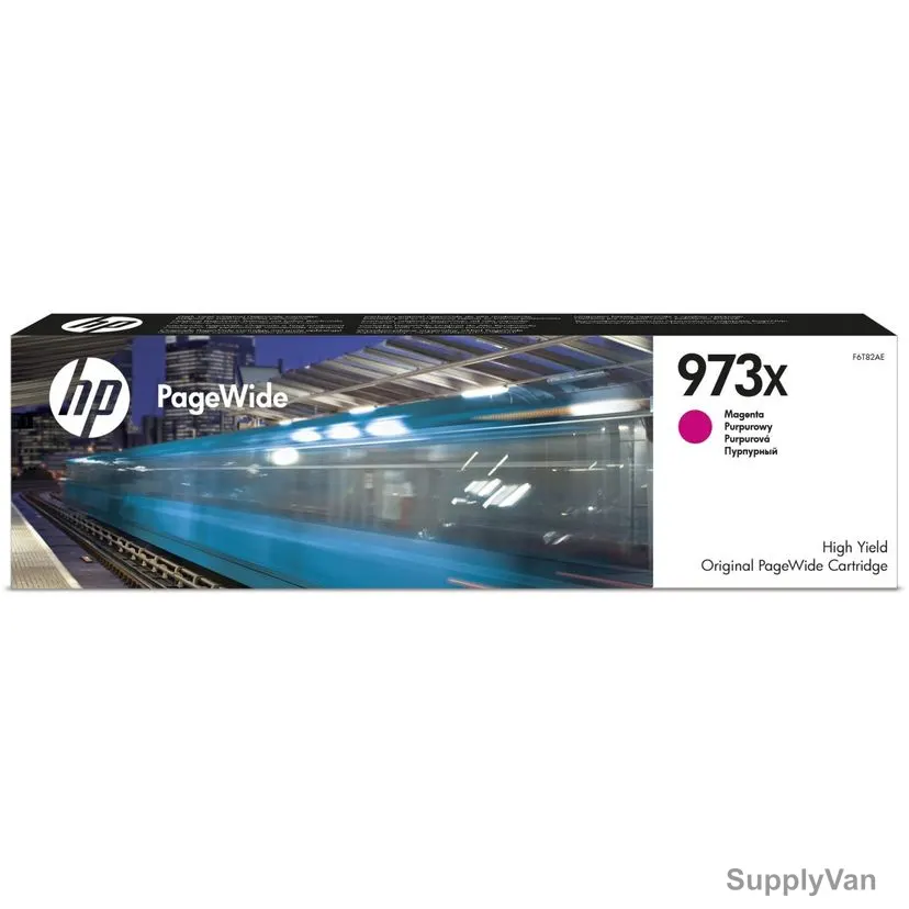 HP High Yield Original PageWide Cartridge, F6T82AE, 973X, Magenta — image 1